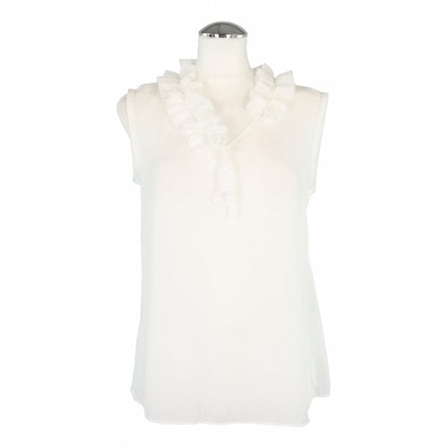 Pre-owned Marc Cain Blouse In White