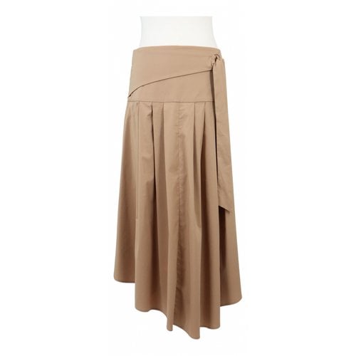 Pre-owned Steffen Schraut Maxi Skirt In Brown