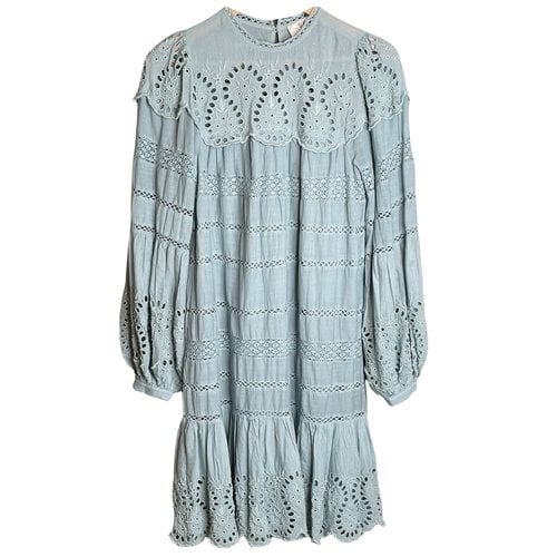 Pre-owned Sea New York Lace Mini Dress In Blue