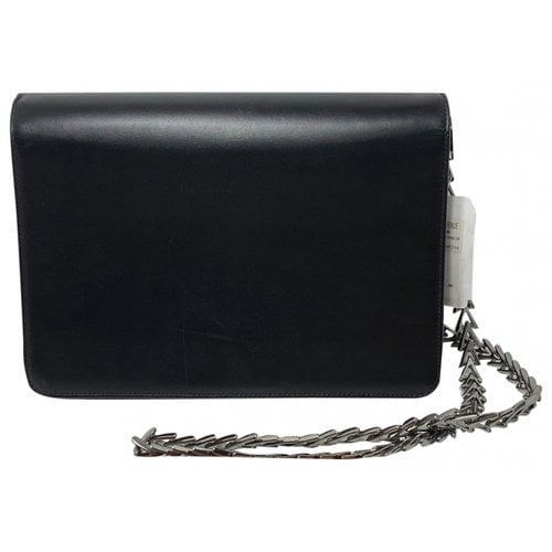 Pre-owned Alaïa Leather Crossbody Bag In Black