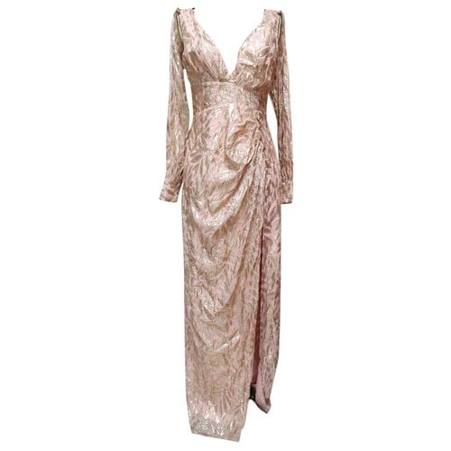Pre-owned Michael Costello Maxi Dress In Pink