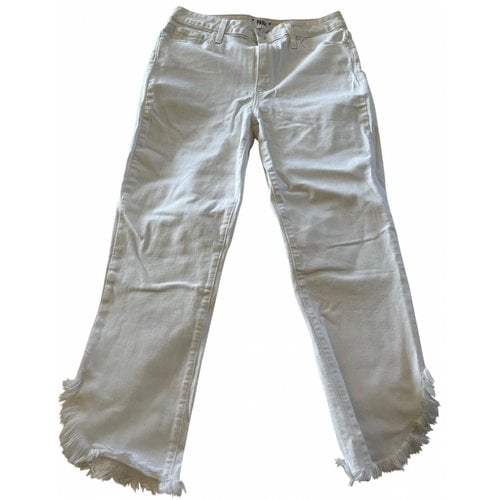 Pre-owned Paige Straight Jeans In White