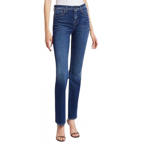 Pre-owned L Agence Straight Jeans In Blue
