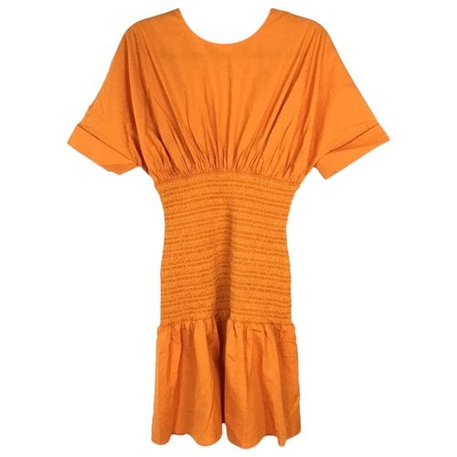 Pre-owned Amur Mini Dress In Orange