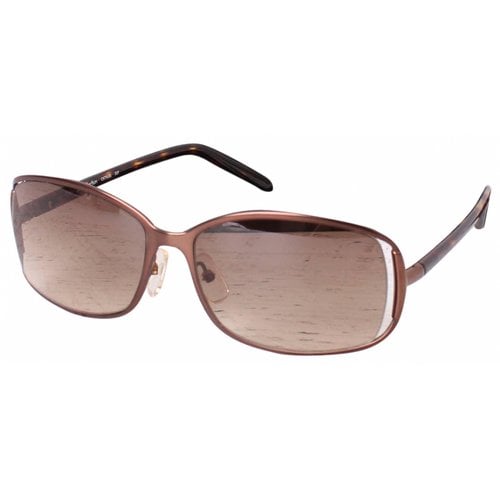 Pre-owned Calvin Klein Collection Sunglasses In Brown