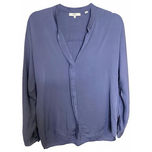 Pre-owned Vince Silk Blouse In Purple