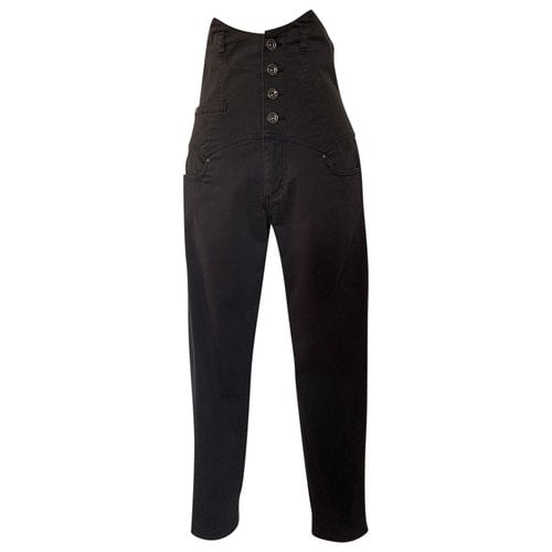 Pre-owned Miss Sixty Straight Pants In Black