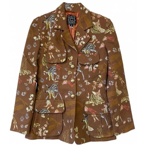 Pre-owned Cynthia Rowley Blazer In Brown