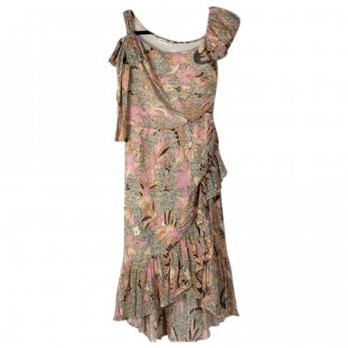 Pre-owned Ulla Johnson Silk Mid-length Dress In Multicolour