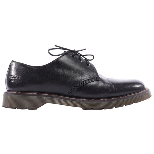 Pre-owned Melvin & Hamilton Leather Flats In Black