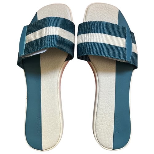 Pre-owned Bally Sandals In Blue