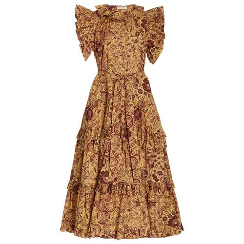 Pre-owned Ulla Johnson Maxi Dress In Yellow