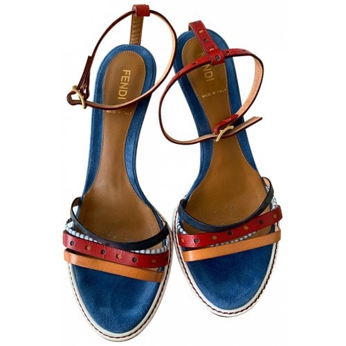 Pre-owned Fendi Sandals In Multicolour