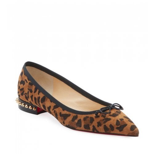 Pre-owned Christian Louboutin Ballet Flats In Multicolour