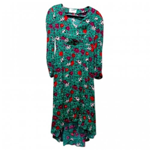 Pre-owned Ba&sh Mid-length Dress In Green