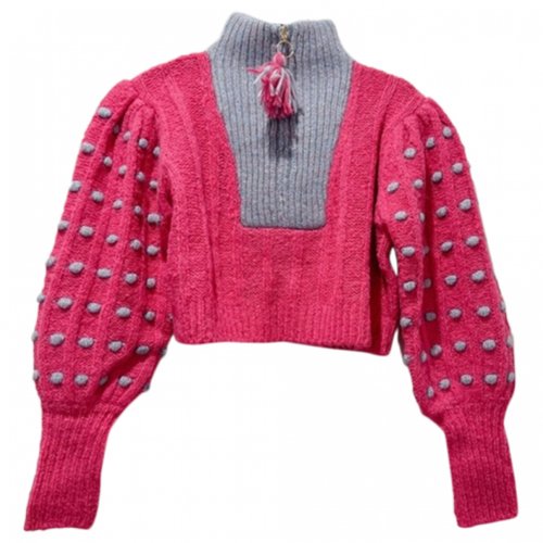 Pre-owned Loveshackfancy Wool Jumper In Pink