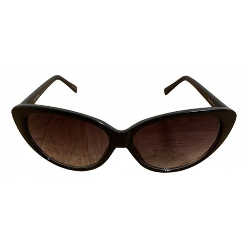 Pre-owned Cole Haan Oversized Sunglasses In Black