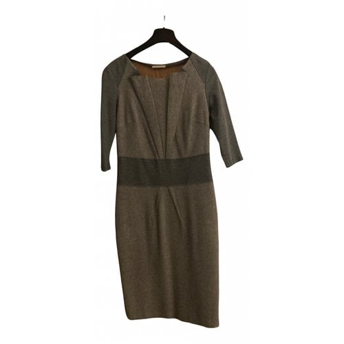 Pre-owned Trussardi Mid-length Dress In Grey