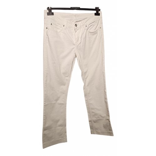 Pre-owned Carhartt Straight Jeans In White