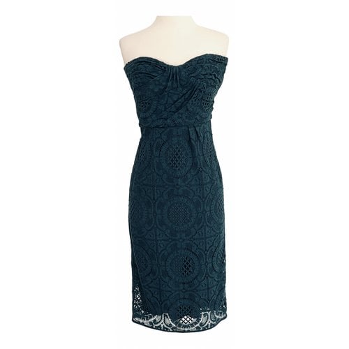 Pre-owned Burberry Lace Mid-length Dress In Green