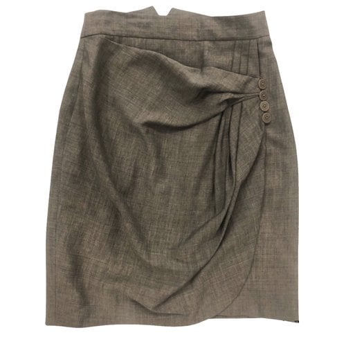 Pre-owned Zac Posen Mini Skirt In Grey