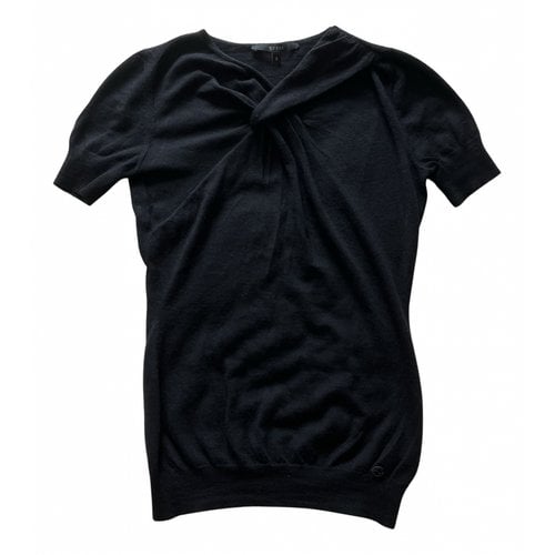 Pre-owned Gucci Wool Blouse In Black