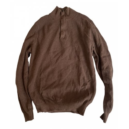 Pre-owned Massimo Dutti Pull In Brown