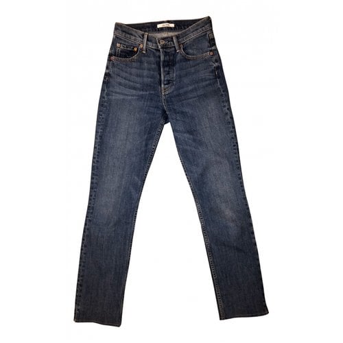 Pre-owned Grlfrnd Slim Pants In Blue