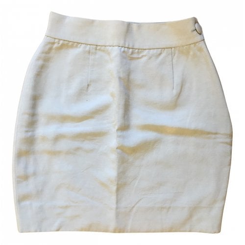 Pre-owned Moschino Cheap And Chic Mini Skirt In Beige