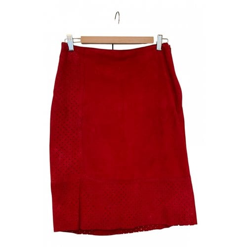 Pre-owned Dkny Mid-length Skirt In Red