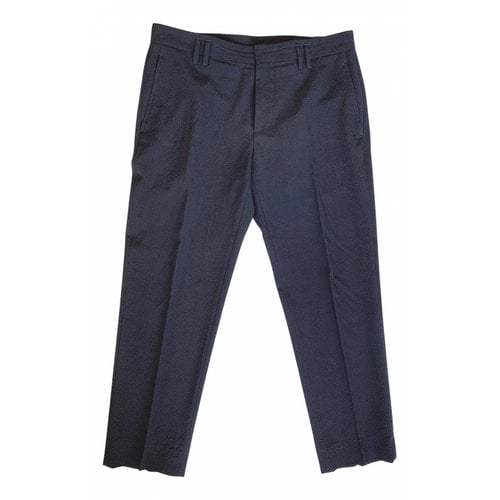 Pre-owned Marc Jacobs Wool Trousers In Blue