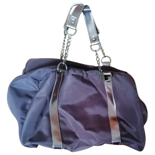 Pre-owned Lanvin Cloth Handbag In Brown