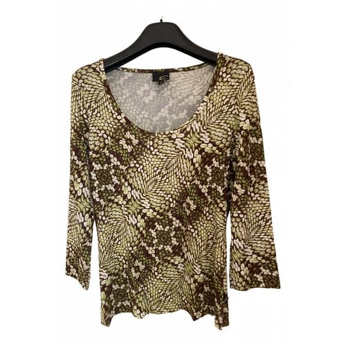 Pre-owned Just Cavalli Blouse In Green