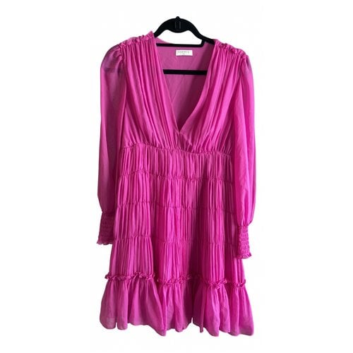 Pre-owned Sandro Mid-length Dress In Pink