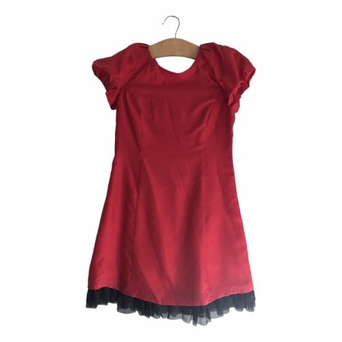 Pre-owned Juicy Couture Silk Mini Dress In Red