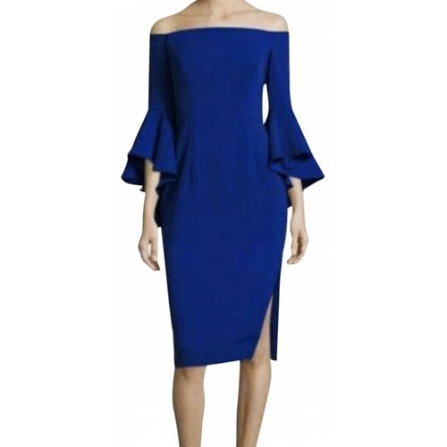 Pre-owned Milly Mid-length Dress In Blue