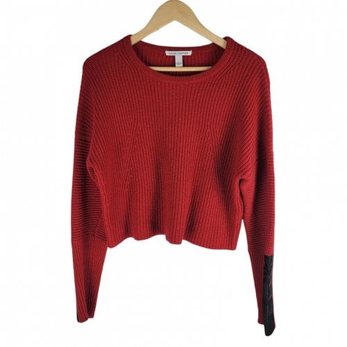 Pre-owned Autumn Cashmere Leather Jumper In Red