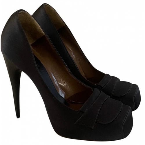 Pre-owned Marni Leather Heels In Black