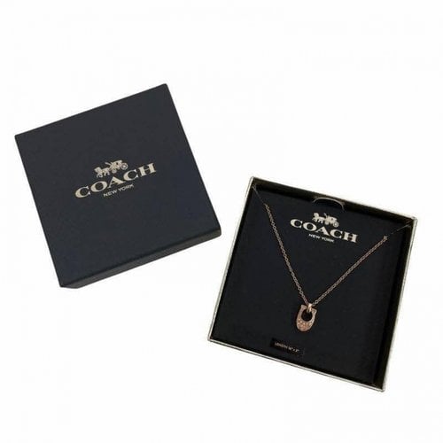 Pre-owned Coach Necklace In Gold