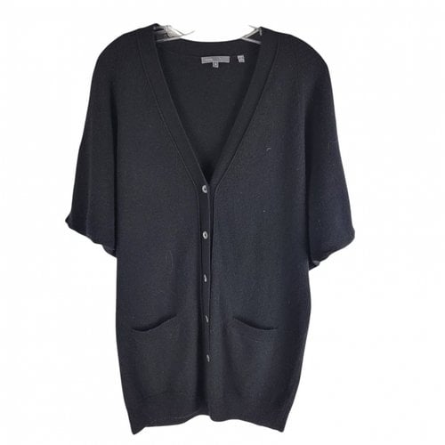 Pre-owned Vince Cashmere Cardigan In Black