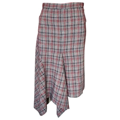 Pre-owned Isabel Marant Wool Mid-length Skirt In Multicolour