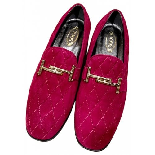Pre-owned Tod's Flats In Pink