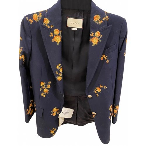 Pre-owned Gucci Blazer In Navy