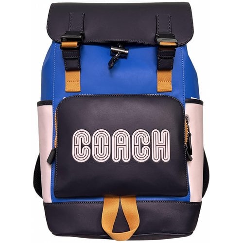 Pre-owned Coach Leather Backpack In Multicolour