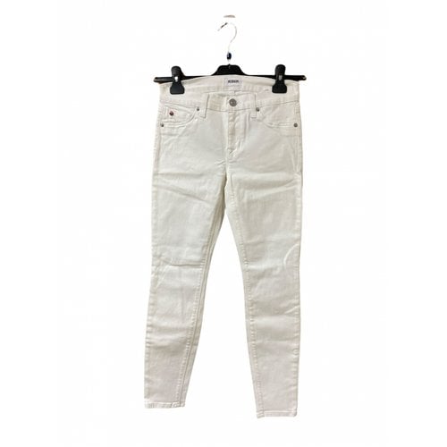 Pre-owned Hudson Slim Pants In White