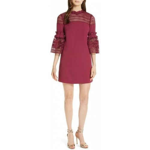 Pre-owned Ted Baker Mini Dress In Red