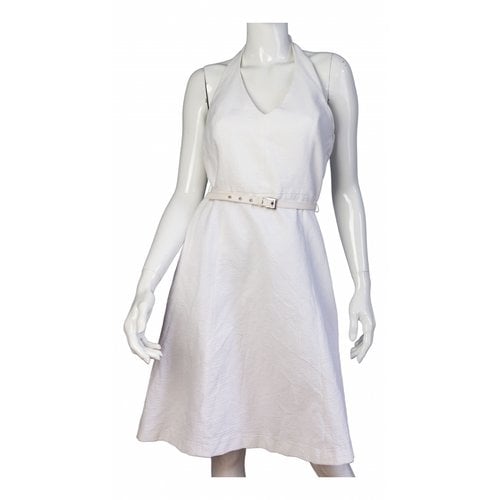 Pre-owned Tara Jarmon Mini Dress In White
