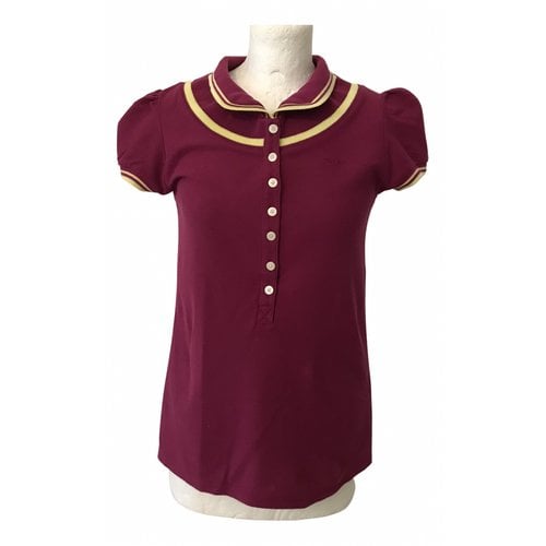 Pre-owned Marc Jacobs Polo In Burgundy