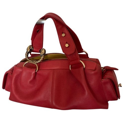 Pre-owned Bvlgari Bulgari Leather Handbag In Red
