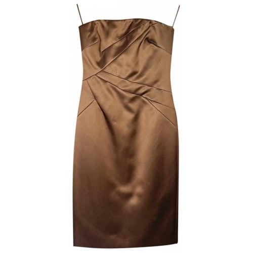 Pre-owned Michael Kors Silk Maxi Dress In Brown